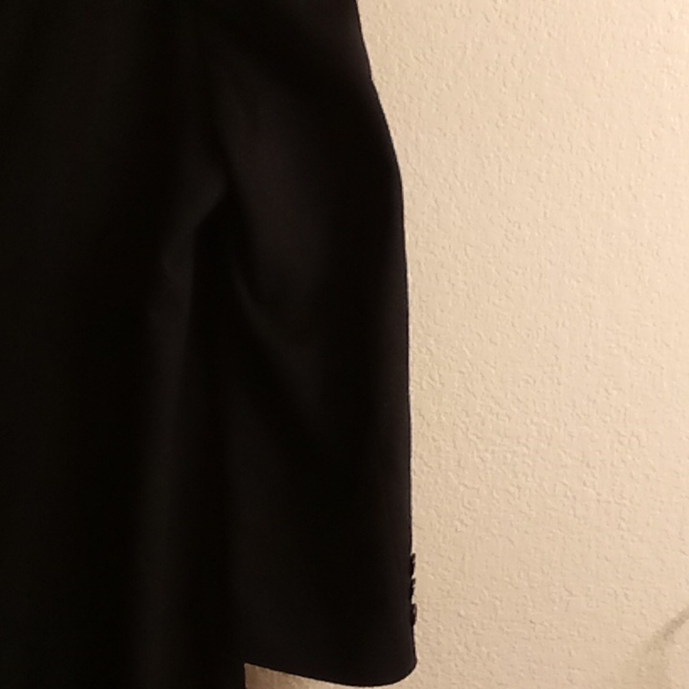 VINTAGE Petrocelli Matrix Wool Goth Office Minamllist Size 52L Black Color HCM - Picture 6 of 14